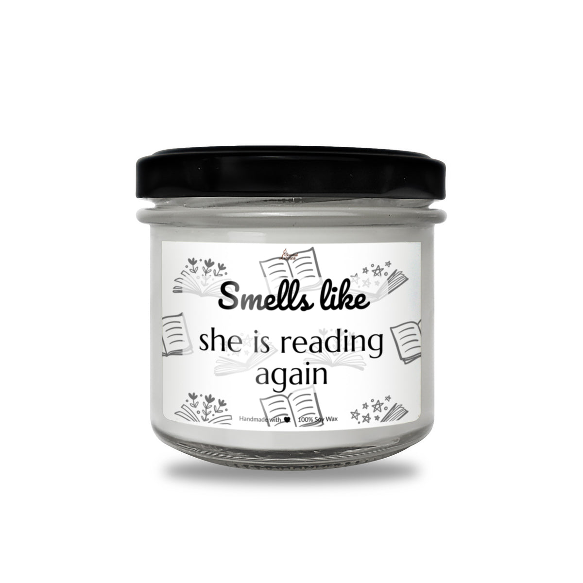 a jar of smell like she is reading again