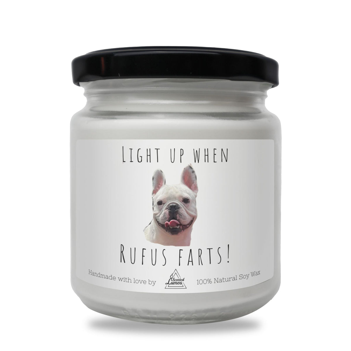 Light up when [Pet name] Farts Funny Soy Candle