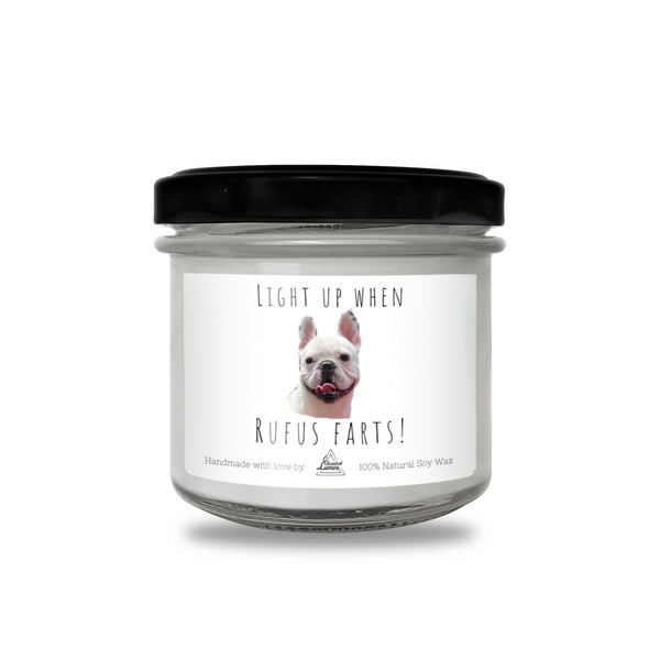 Light up when [Pet name] Farts Funny Soy Candle