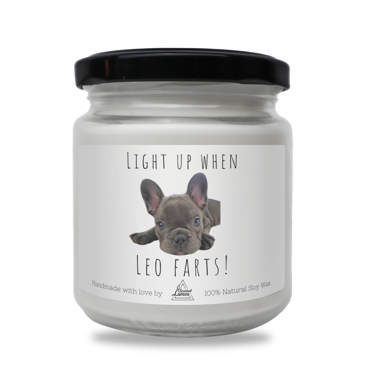 Light up when [Pet name] Farts Funny Soy Candle