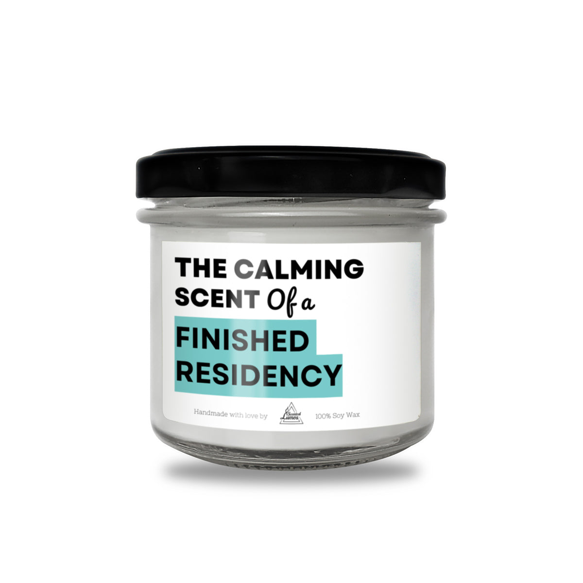 the calming scent of a finished residence candle