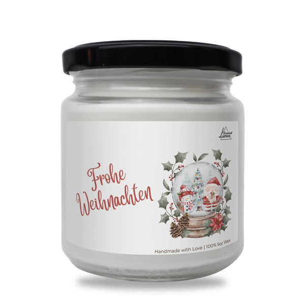 Frohe Weihnachten! Duftkerze aus Sojawachs