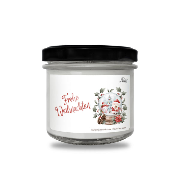 Frohe Weihnachten! Duftkerze aus Sojawachs