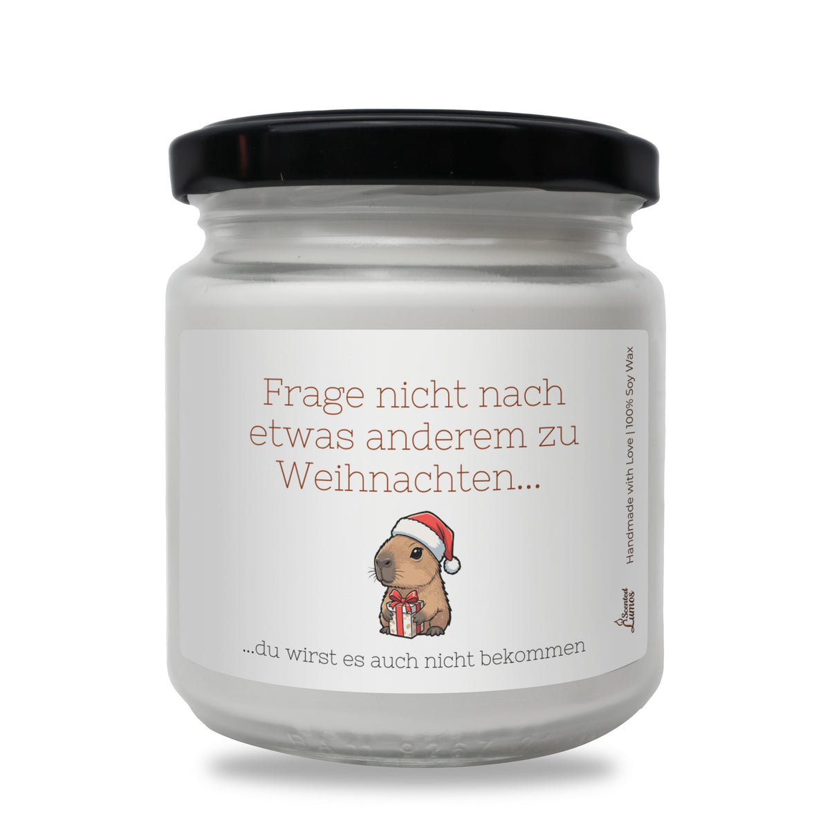 Frage nicht nach etwas anderem zu Weihnachten... Duftkerze aus Sojawachs