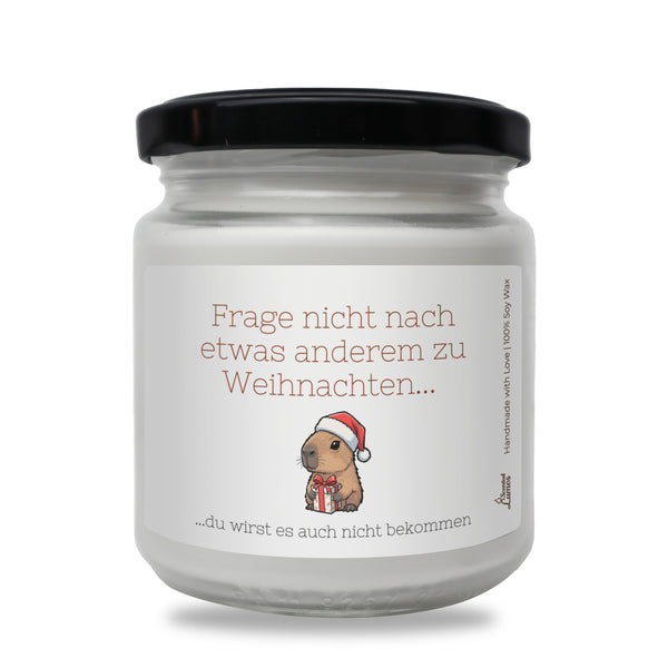 Frage nicht nach etwas anderem zu Weihnachten... Duftkerze aus Sojawachs