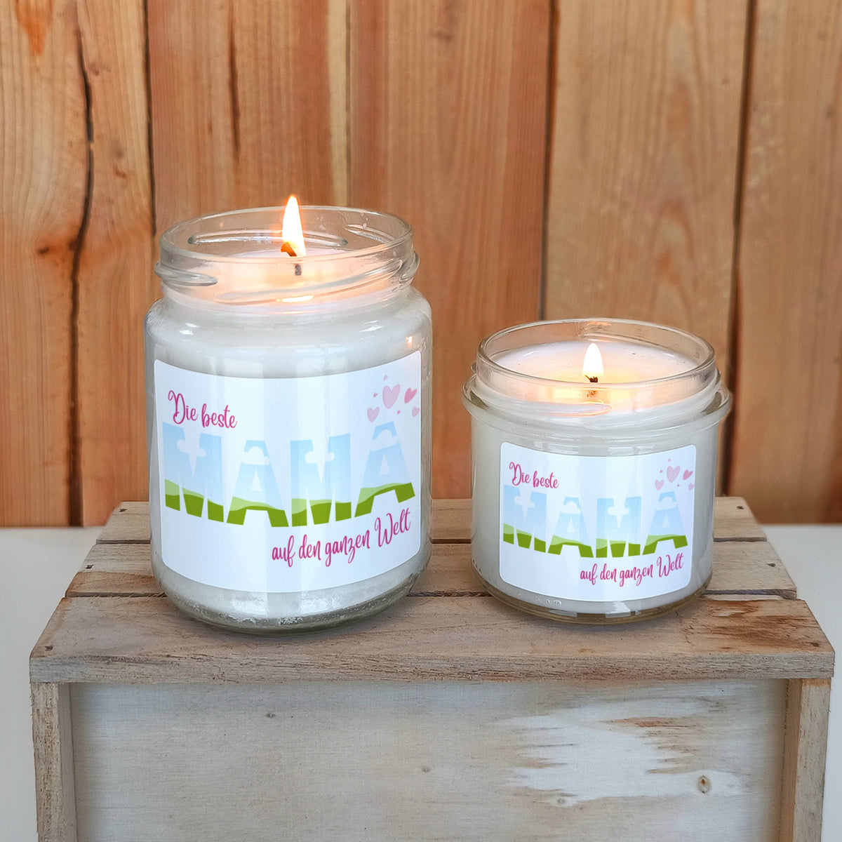 Die beste MAMA auf den ganzen Welt Duftkerze aus Sojawachs