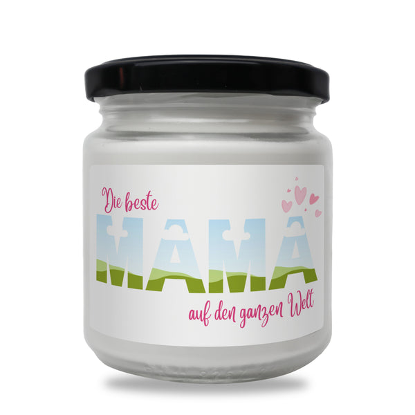 Die beste MAMA auf den ganzen Welt Duftkerze aus Sojawachs