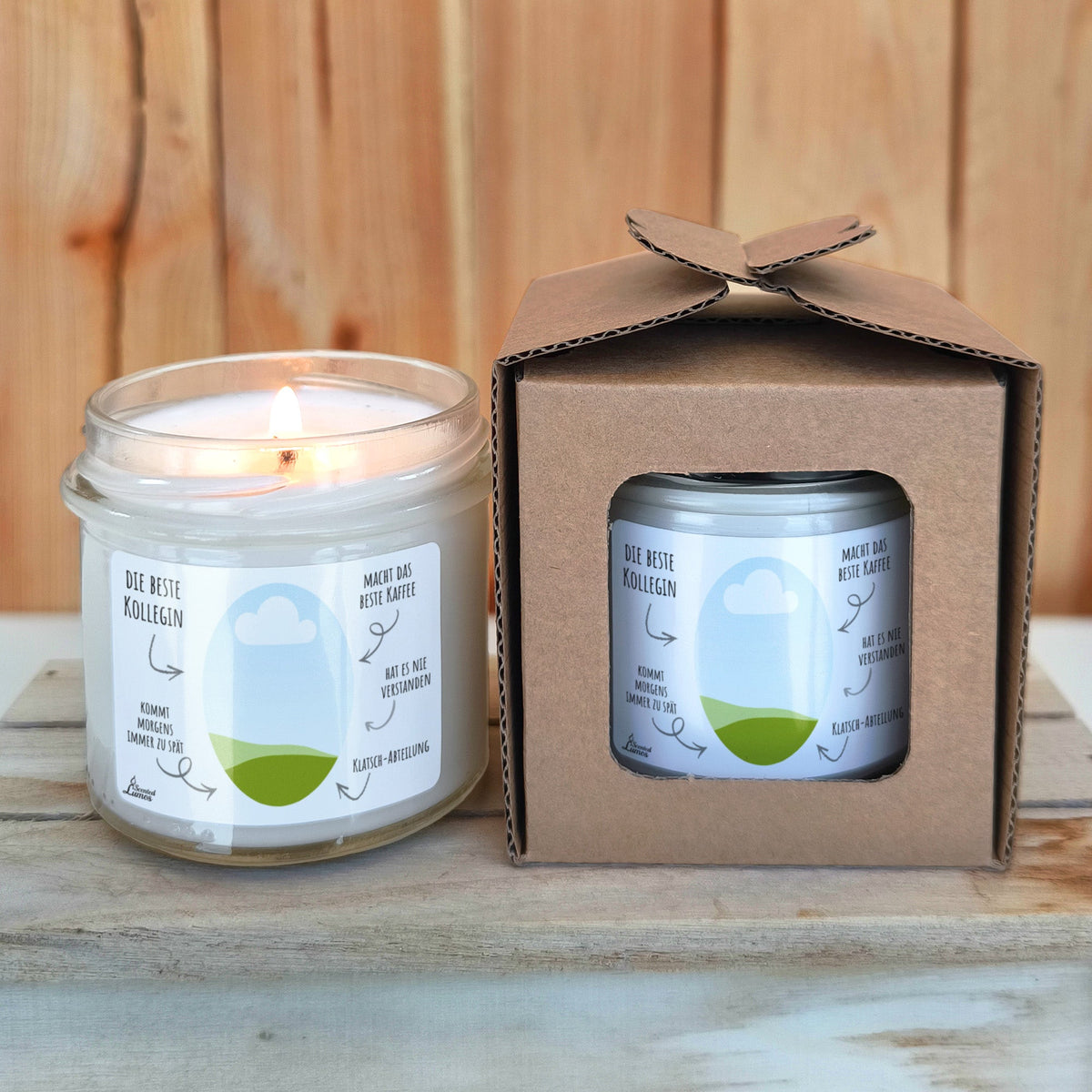 Die beste Kollegin Duftkerze aus Sojawachs