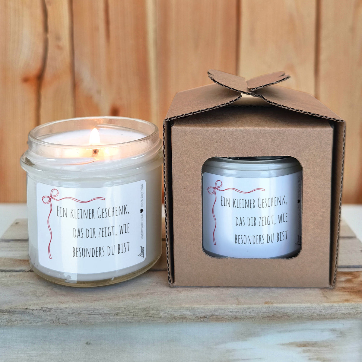 Ein kleiner Geschenk, das dir zeigt, wie besonders du bist Duftkerze aus Sojawachs
