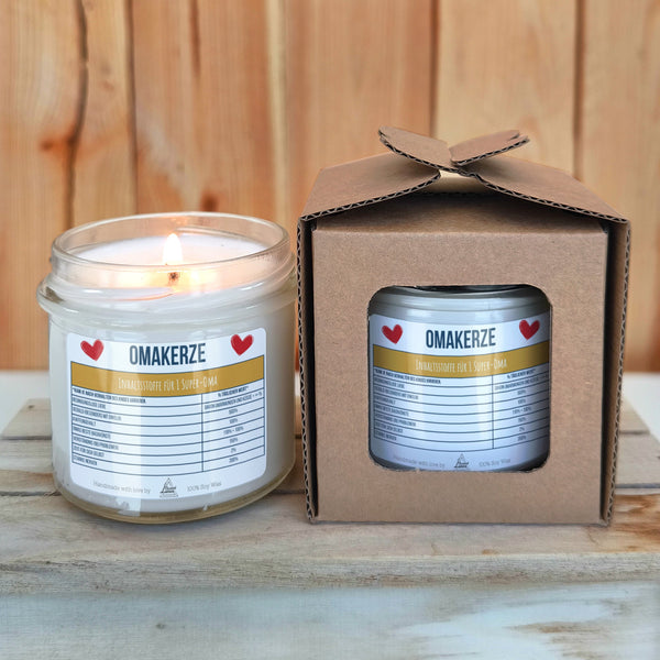 Omakerze Duftkerze aus Sojawachs