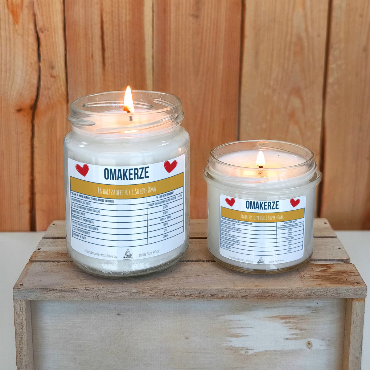Omakerze Duftkerze aus Sojawachs