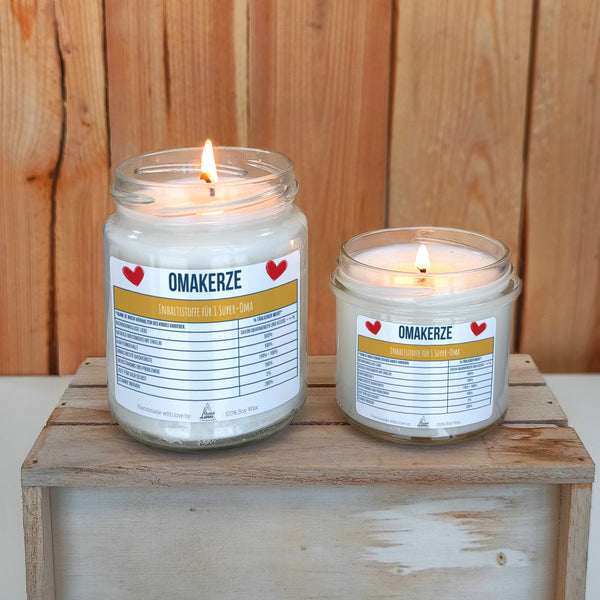 Omakerze Duftkerze aus Sojawachs