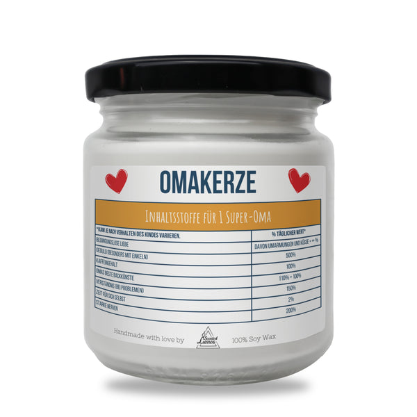 Omakerze Duftkerze aus Sojawachs