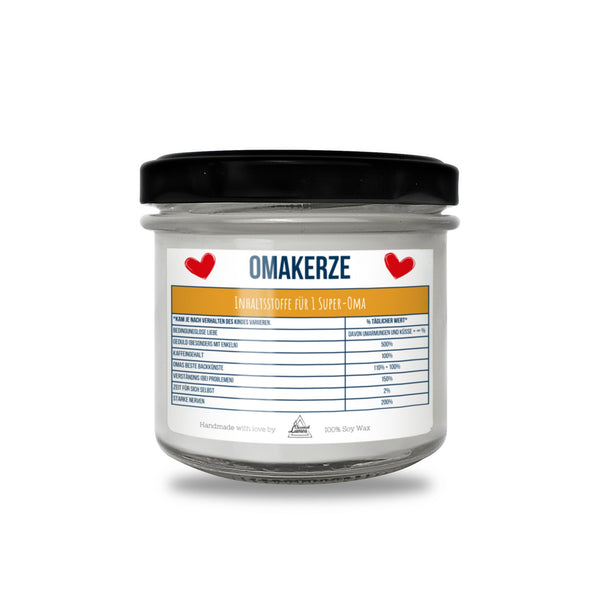 Omakerze Duftkerze aus Sojawachs