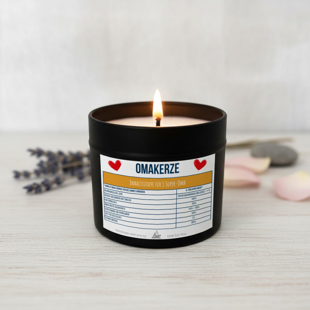 Omakerze Duftkerze aus Sojawachs