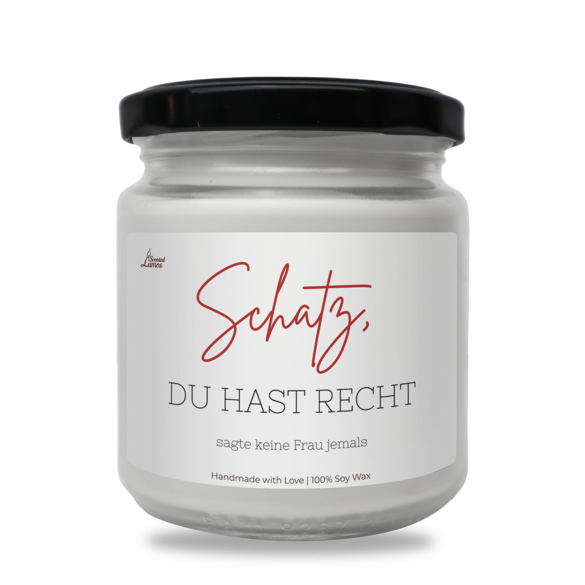 Schatz, du hast Recht... sagte keine Frau jemals Duftkerze aus Sojawachs