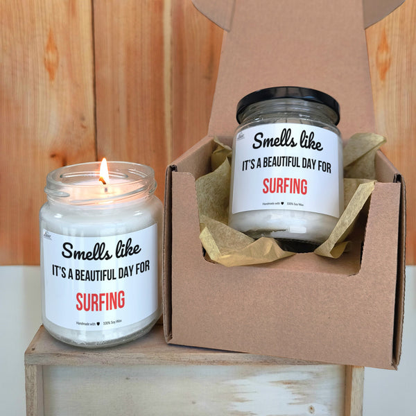 Smells like beautiful day for Surfing Scented Soy Candle