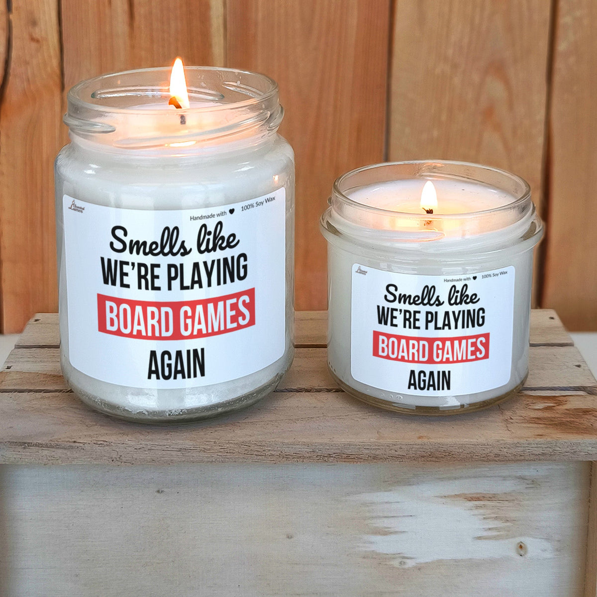 We are playing board games again Scented Soy Candle