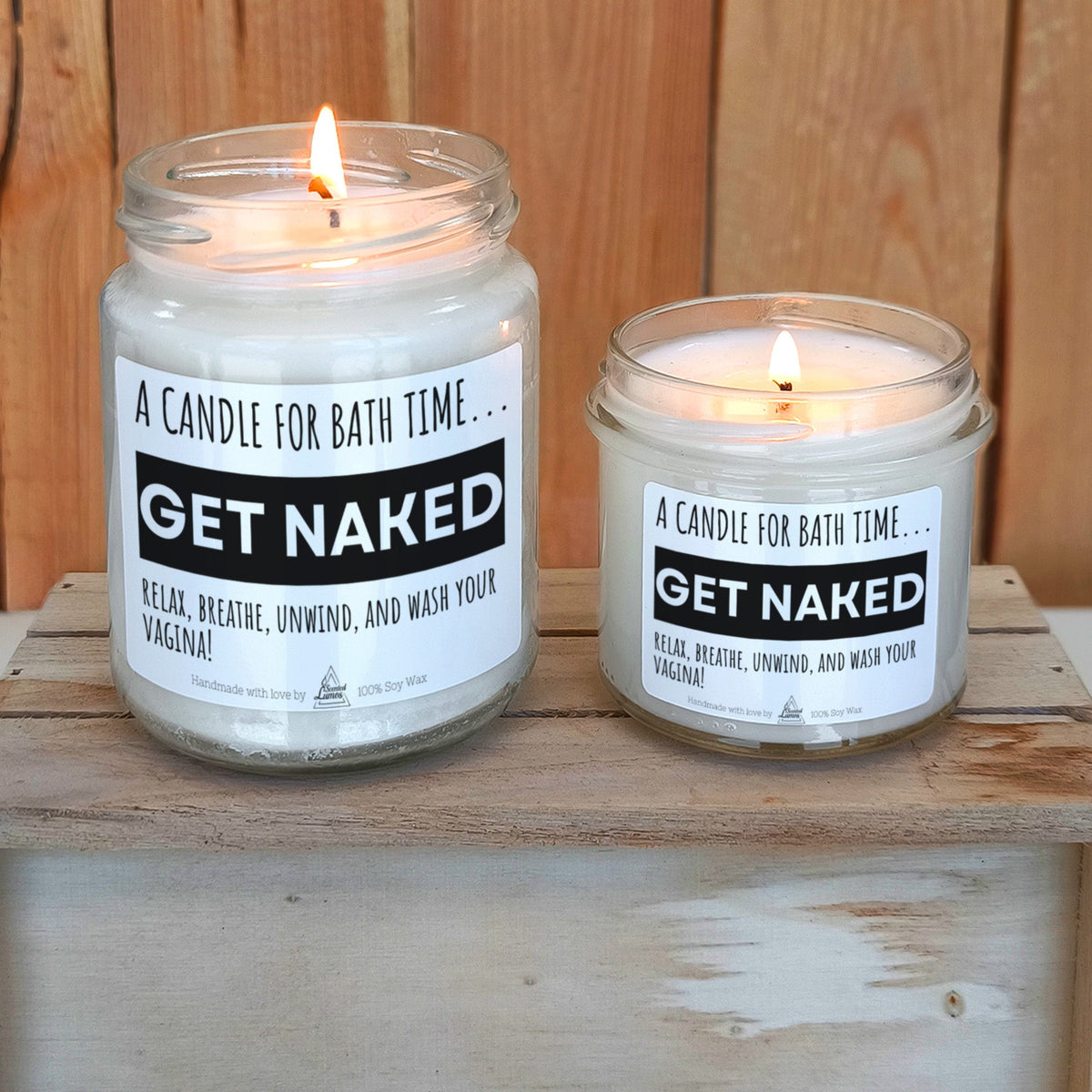 Get naked Scented Soy Candle