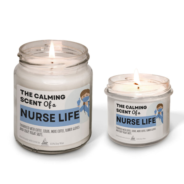 The calming scent of a Nurse life Scented Soy Candle