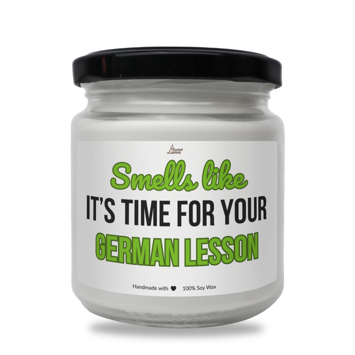 It's time for your German lesson Scented Soy Candle