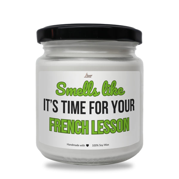 It's time for your French lesson Scented Soy Candle
