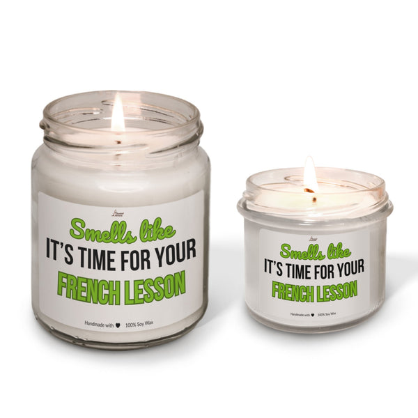 It's time for your French lesson Scented Soy Candle