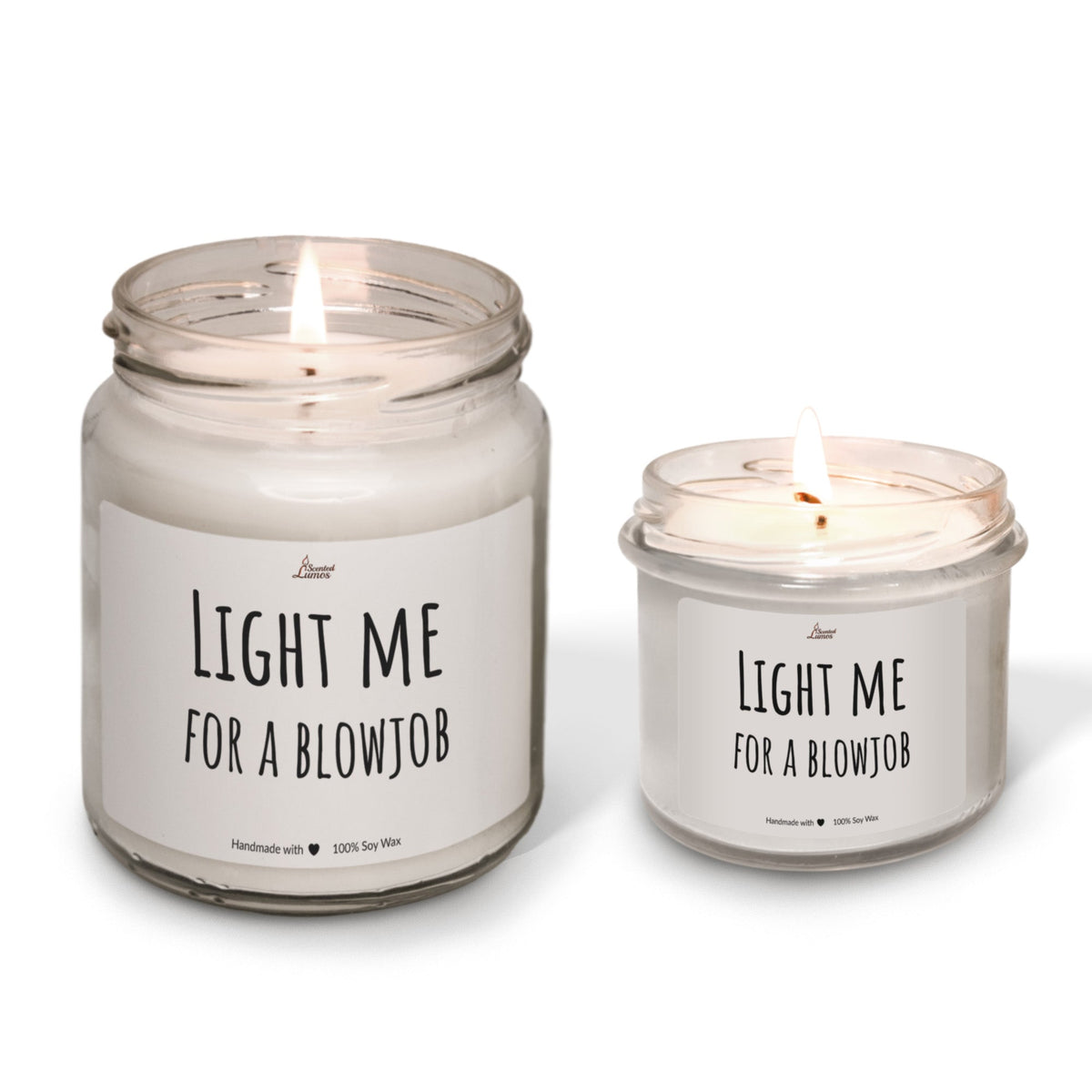 Light me for a blowjob Scented Soy Candle