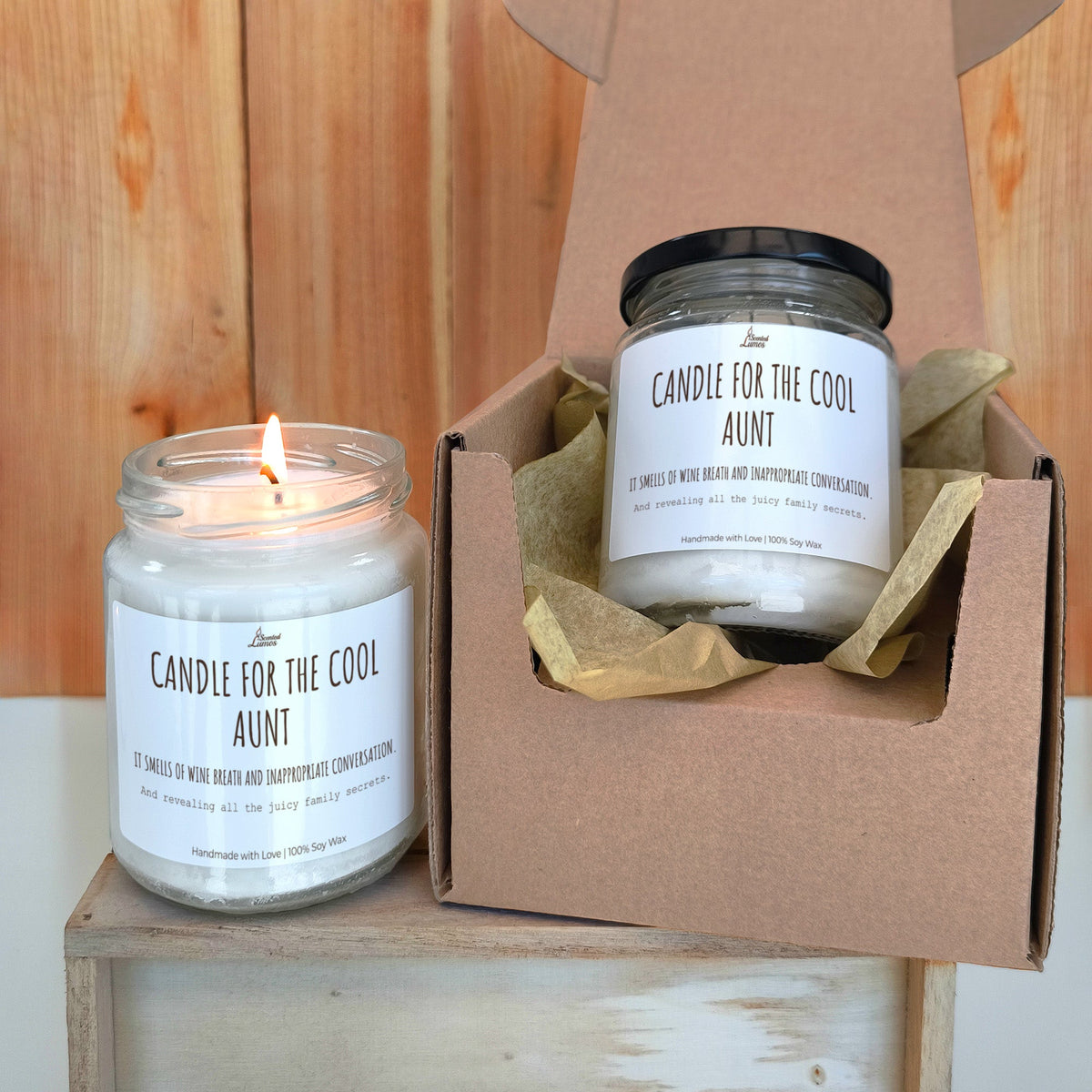 Candle for the cool aunt Scented Soy Candle
