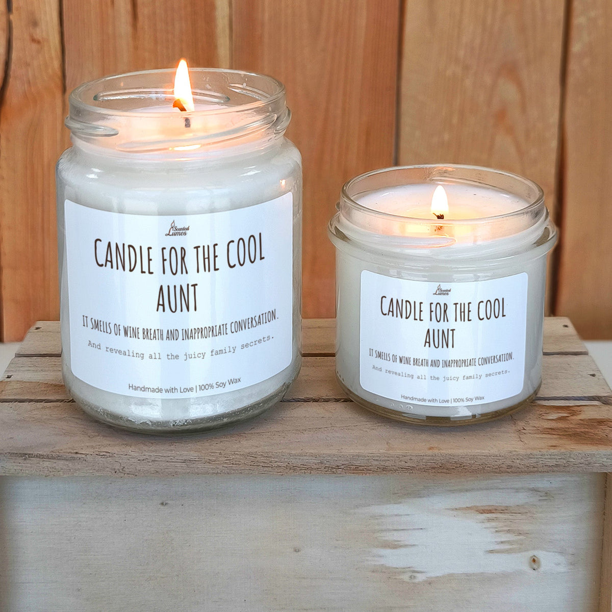 Candle for the cool aunt Scented Soy Candle