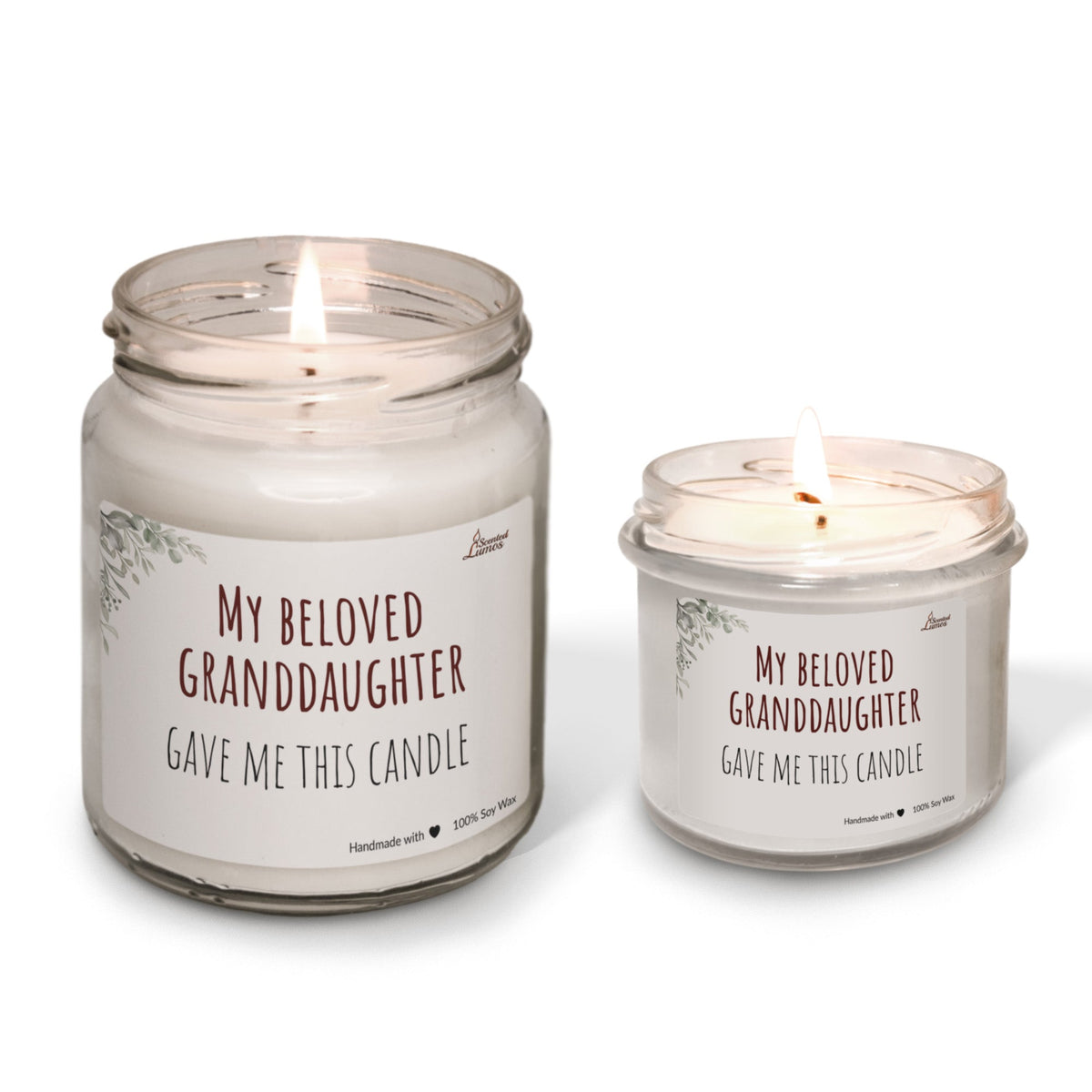 My beloved granddaughter gave me this candle Scented Soy Candle