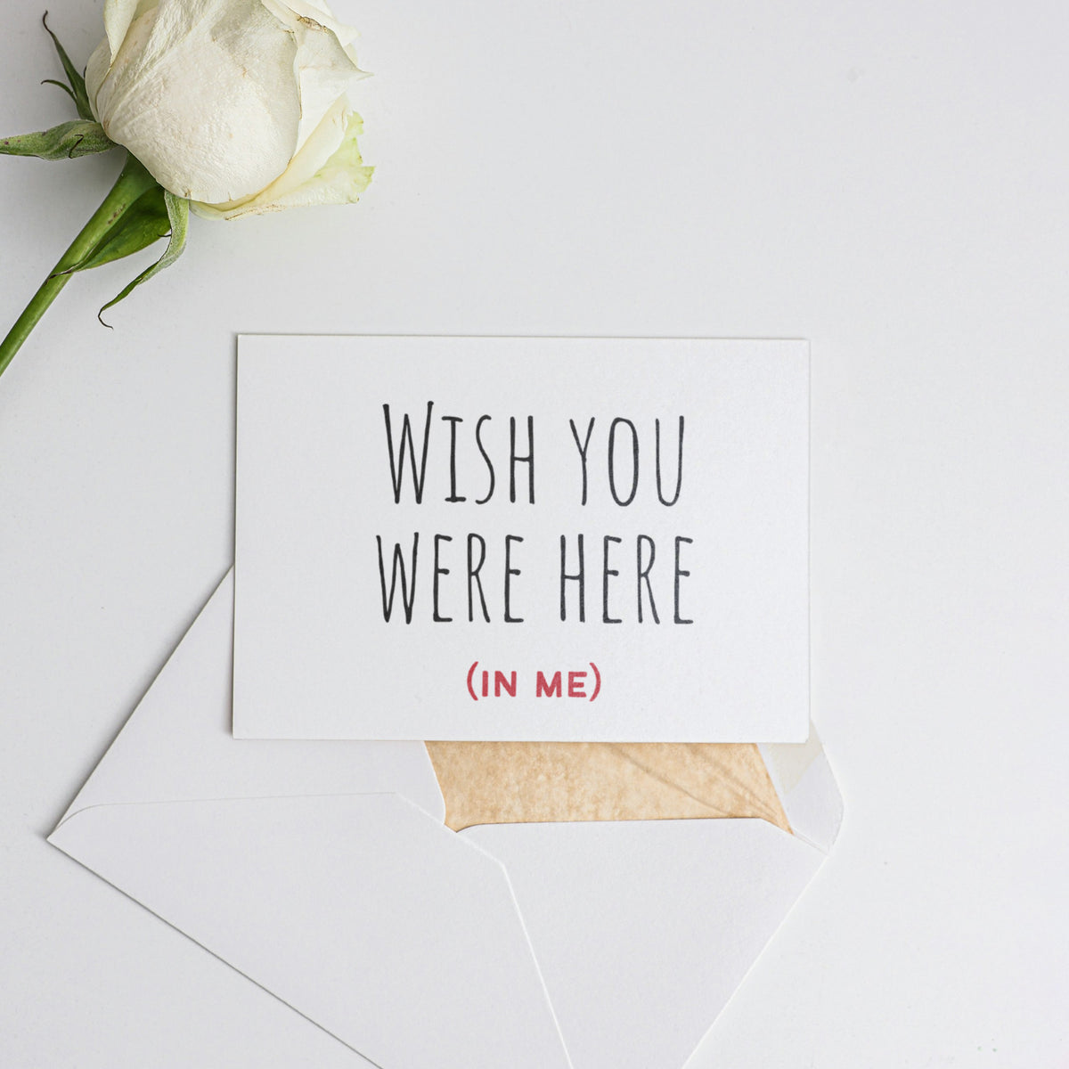 Wish you were here Card for Valentine's Day