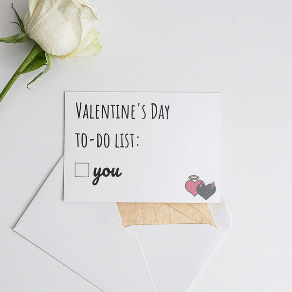Valentine's to-do list Card for Valentine's Day