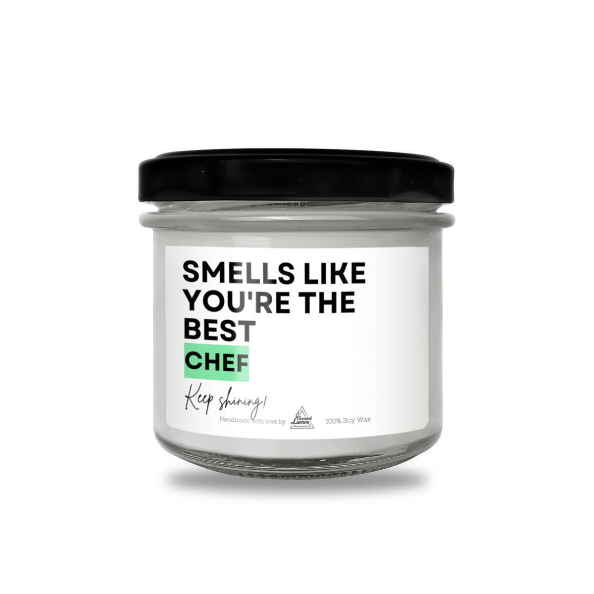 a jar of food that says smell like you're the best chef