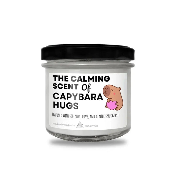 The calming scent of capybara hugs Scented Soy Candle