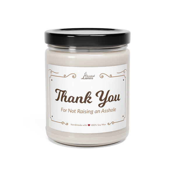 Thank you! Scented Soy Candle Mother's Day Gift