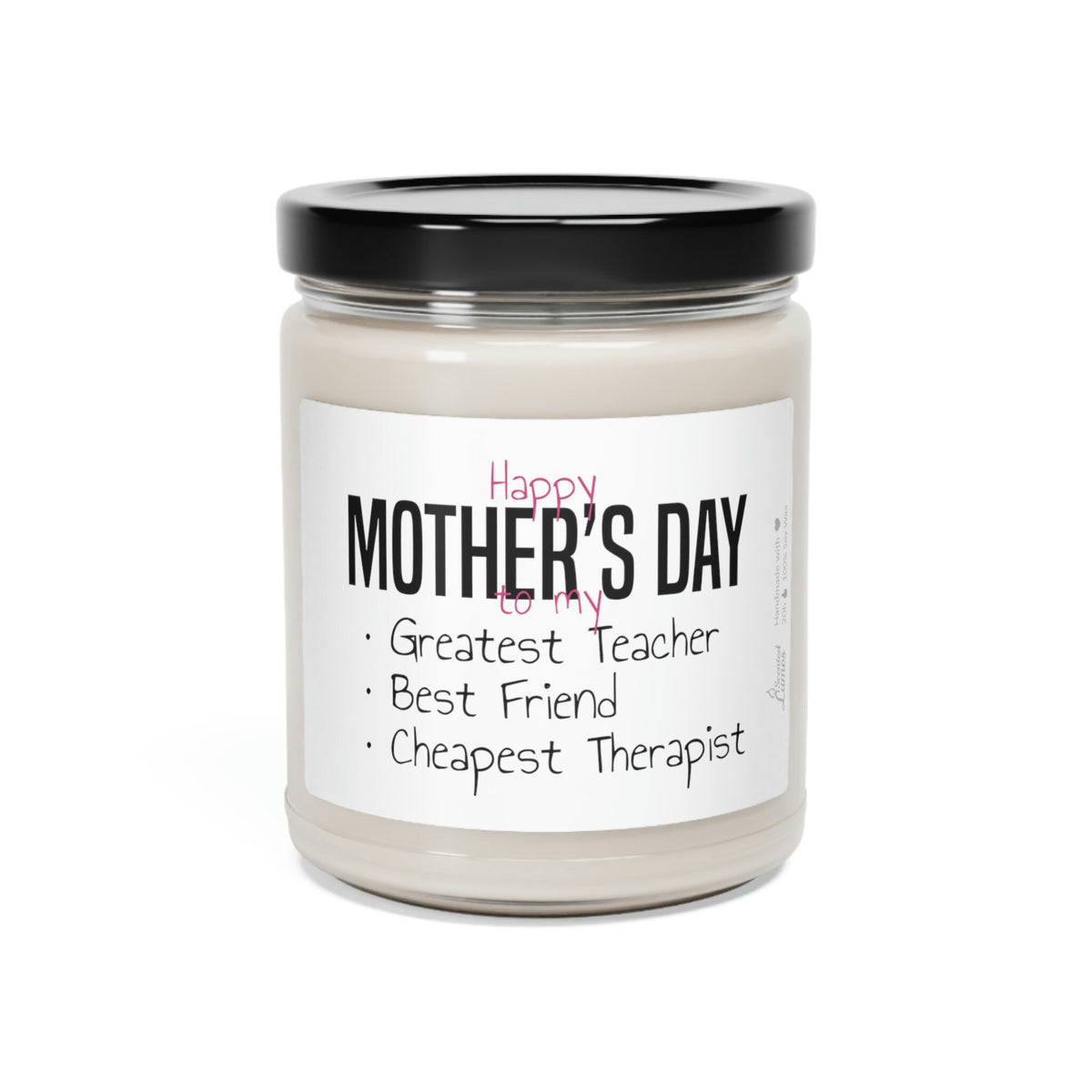 Personalized Happy mothers day Scented Soy Candle
