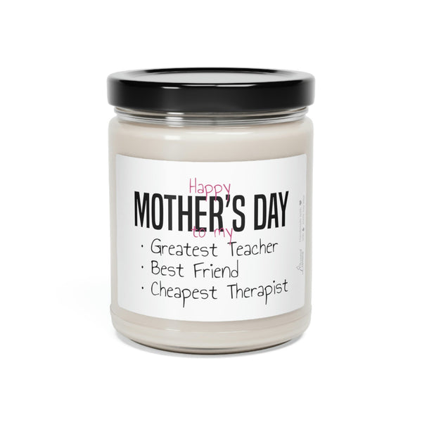 Personalized Happy mothers day Scented Soy Candle