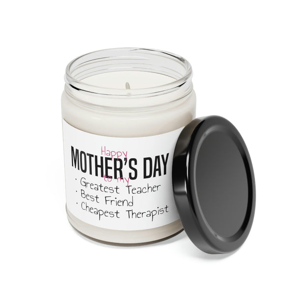 Personalized Happy mothers day Scented Soy Candle