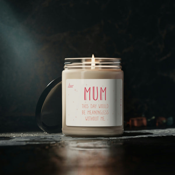 This day would be meaningless without me Scented Soy Candle Mother's Day