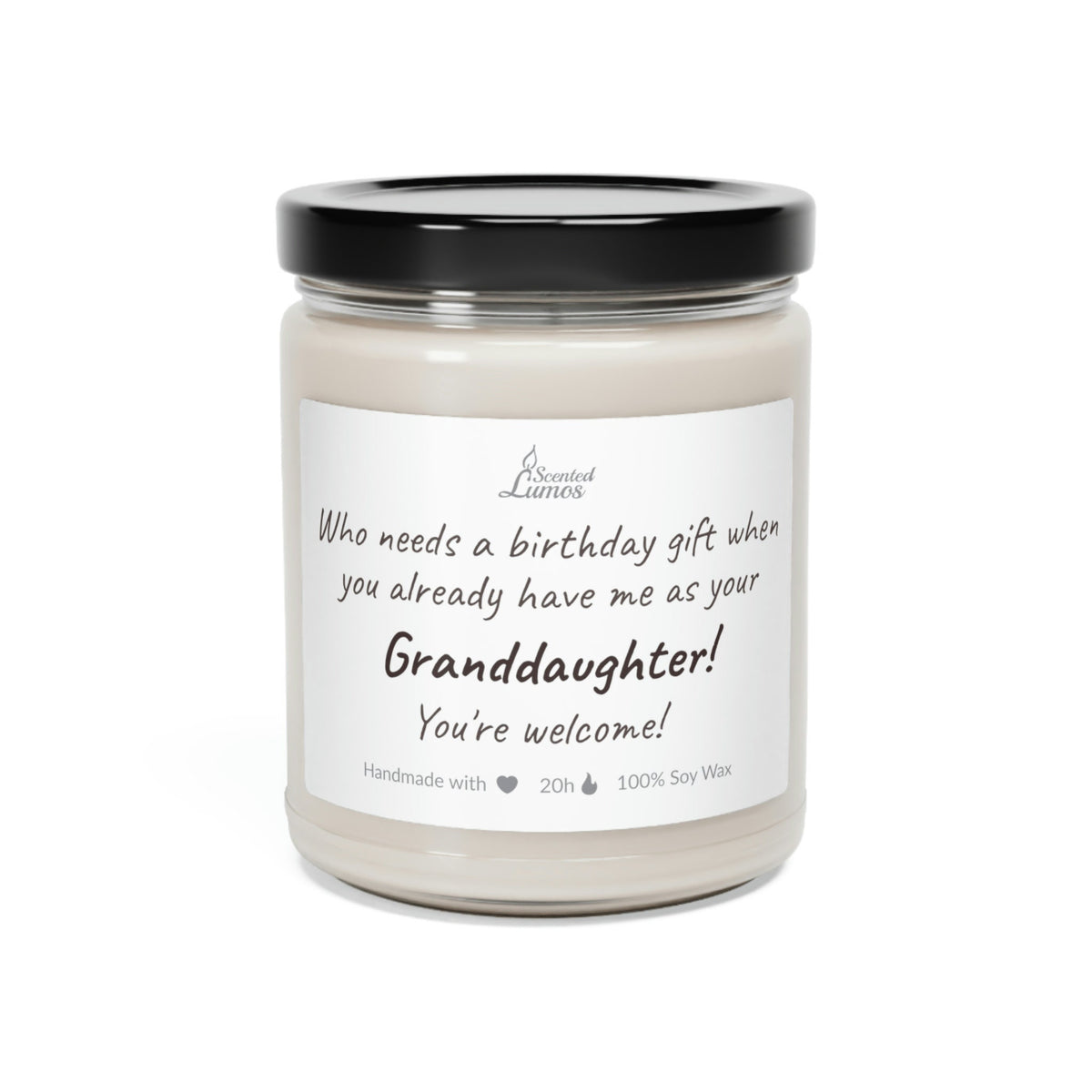 Enough of a gift Scented Soy Candle from Grandchild