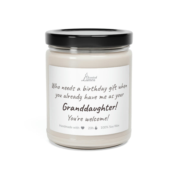 Enough of a gift Scented Soy Candle from Grandchild