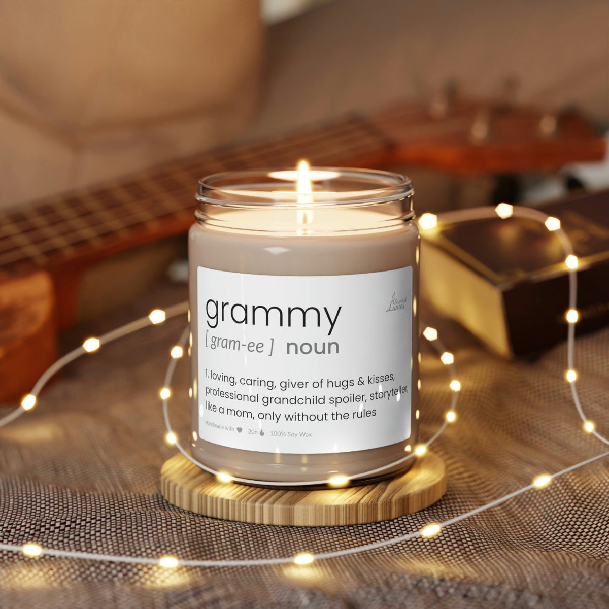 Grammy definition Scented Soy Candle Custom Gift for Grandmother