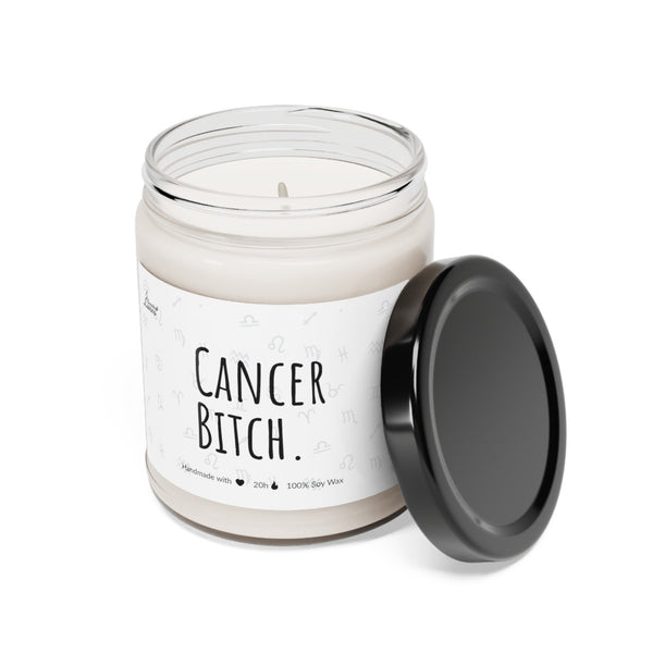 Cancer Bitch Scented Soy Candle Zodiac Sign