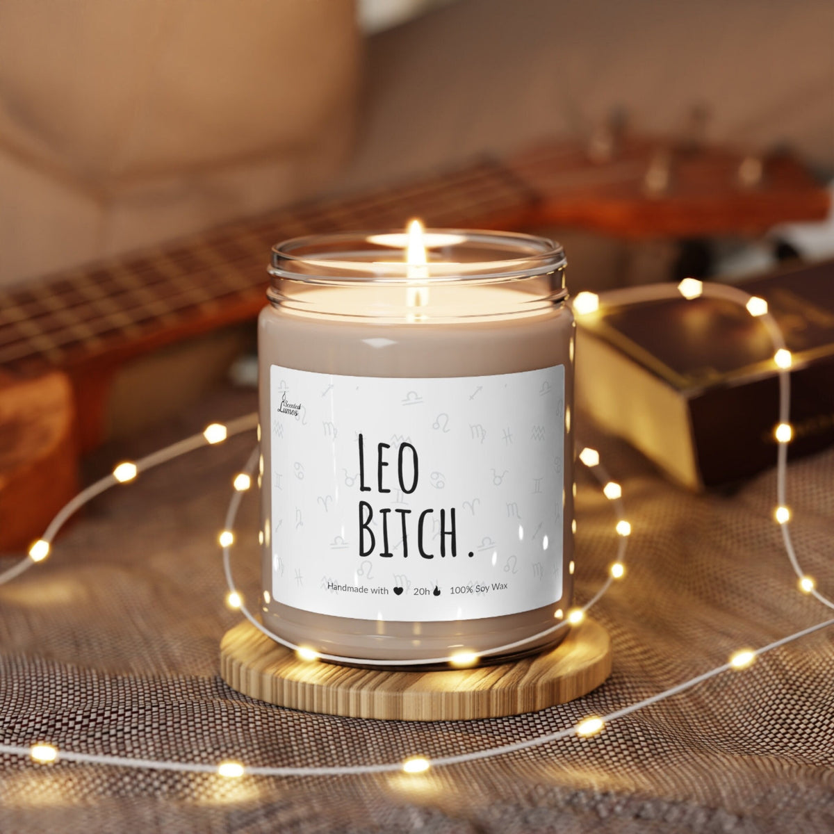 Leo Bitch Scented Soy Candle Zodiac Sign