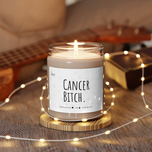 Cancer Bitch Scented Soy Candle Zodiac Sign