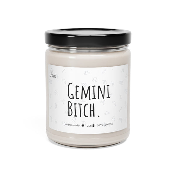 Gemini Scented Soy Candle, Birthday Gift for Gemini