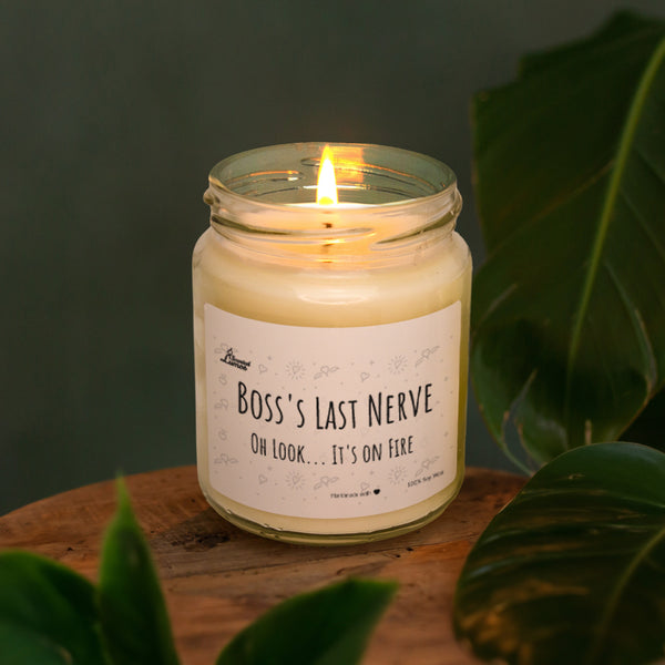 a candle that is sitting on a table