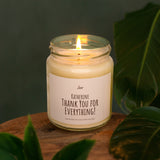 a candle that is sitting on a table