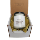 a jar of thank you for everything in a box